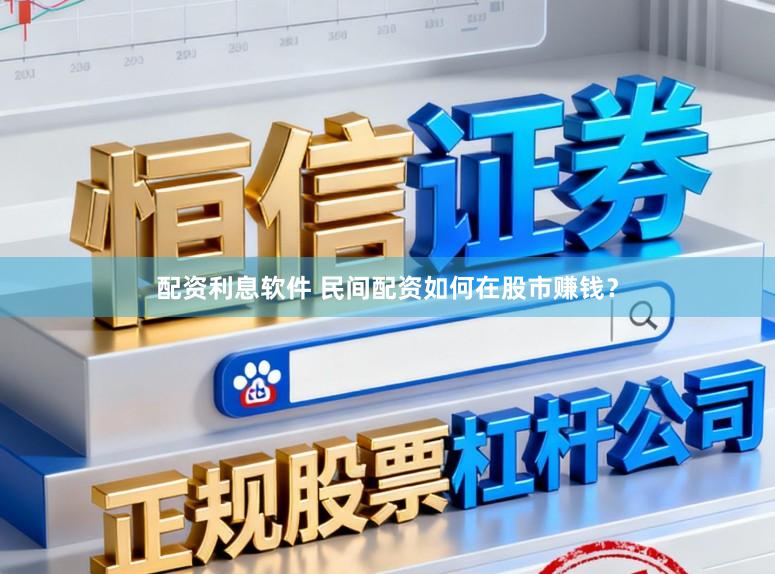 配资利息软件 民间配资如何在股市赚钱？